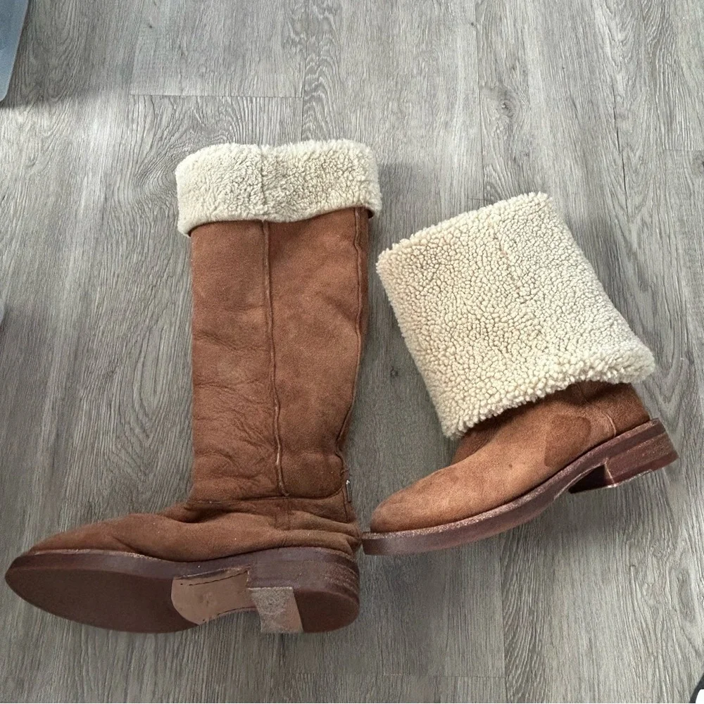 Coach Tan Women’s over the knee boots